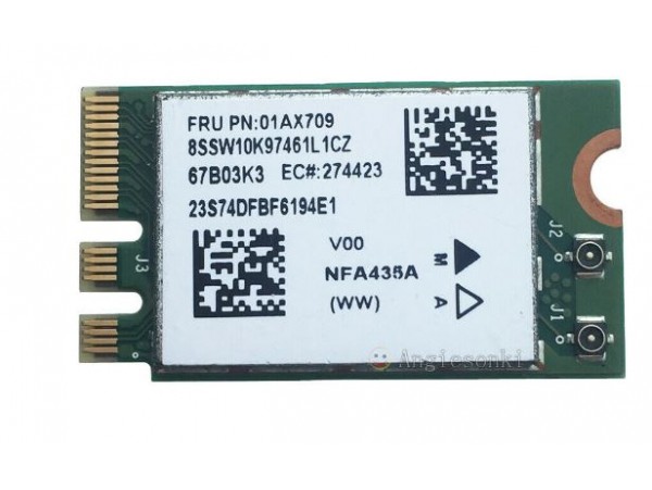 Wlan Wireless M2 za prenosnik Atheros QCNFA435 AC WIFI WLAN CARD + Bluetooth 4.1 802.11ac 01AX718 / 709 / 00JT477 / DEMO